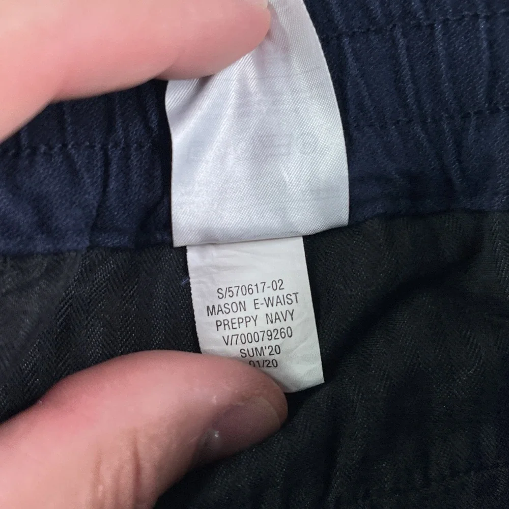 Banana Republic Pants Mens 32x32 Blue Mason Athletic Tapered Elastic Waist Chino